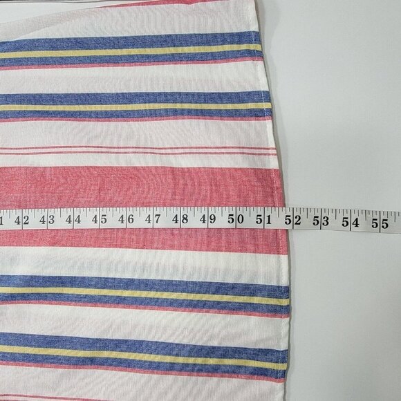 ASOS DESIGN Maternity Maxi Dress Womens Size 2 Tie Front Linen Stripe Cotton - Picture 12 of 15